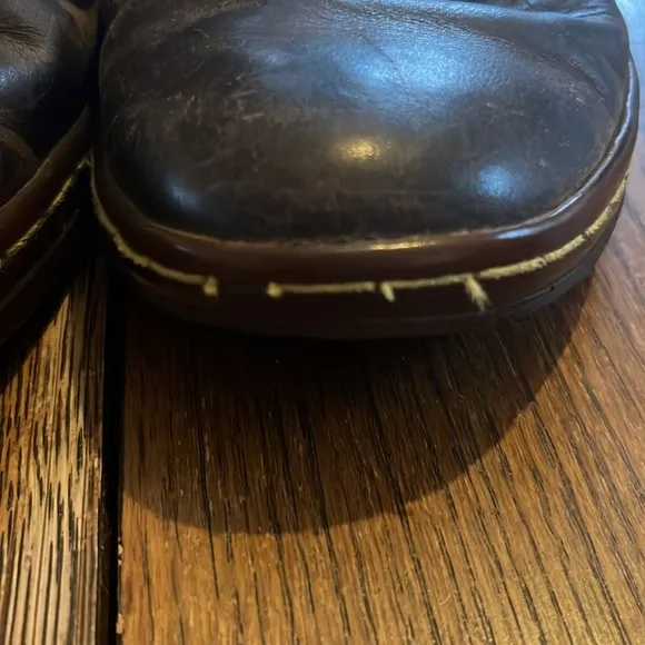 Dr Martens Tehani Women's Sz 7 Brown Leather Mid Combat Boots Flat Sole AirWair