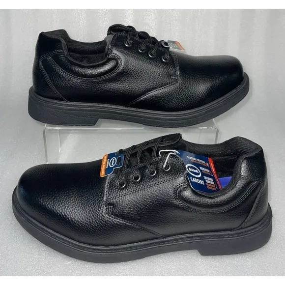Dr. Scholls Mens Dave Black Careers Slip Oil Resistant Shoes Size 7.5 Wide NEW