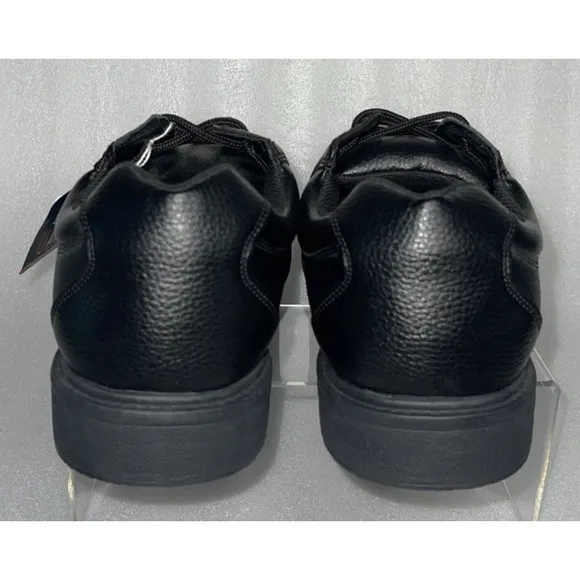 Dr. Scholls Mens Dave Black Careers Slip Oil Resistant Shoes Size 7.5 Wide NEW