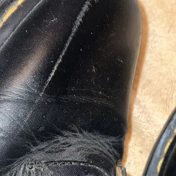 Dr. Marten Black Leather Shoes Size 10