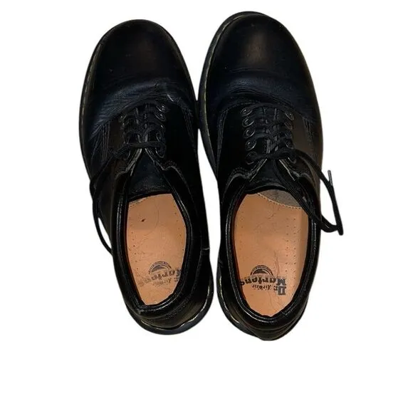 Dr. Marten Black Leather Shoes Size 10