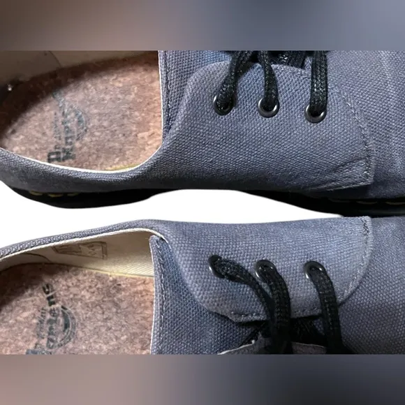 Dr.Martens Airwaves 1461 Natural Graphite Canvas Oxford Shoes Men's Size 10