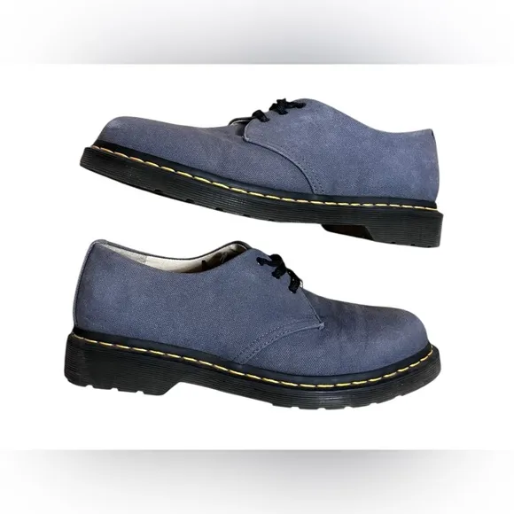 Dr.Martens Airwaves 1461 Natural Graphite Canvas Oxford Shoes Men's Size 10