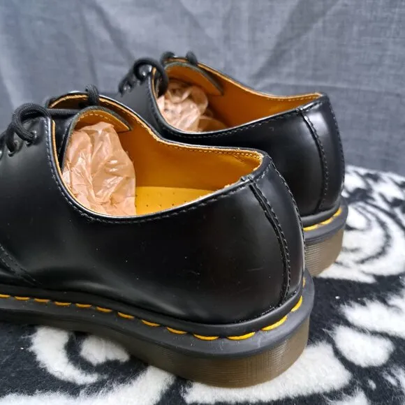 Dr.Martens AW004 Oxford Black Leather Lace Up Shoes Size 6 Women