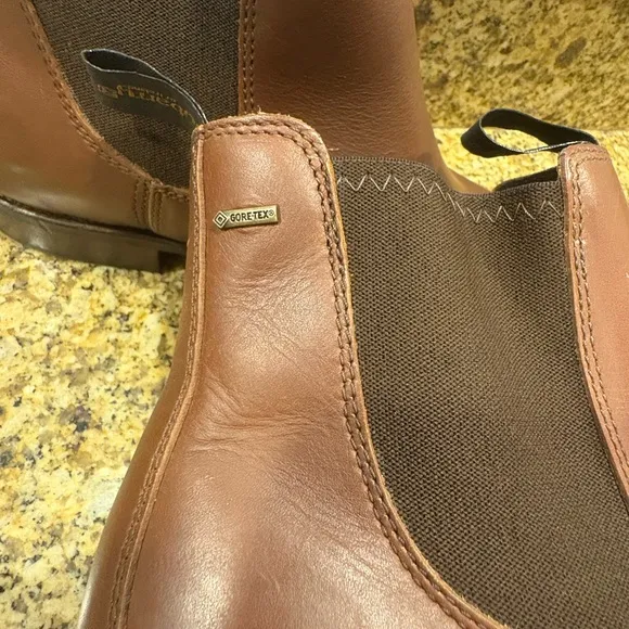 Dubarry Kerry Chelsea Men’s Brown Leather Ankle Boots 46 US 12 Gore-Tex