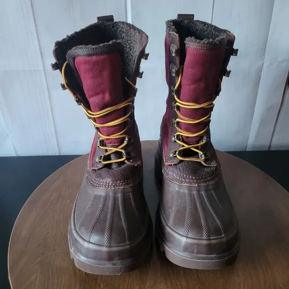 Duluth Trading Co. Women’s 9.5 Slop Stopper Canvas Winter Lace-up Boots, NEW