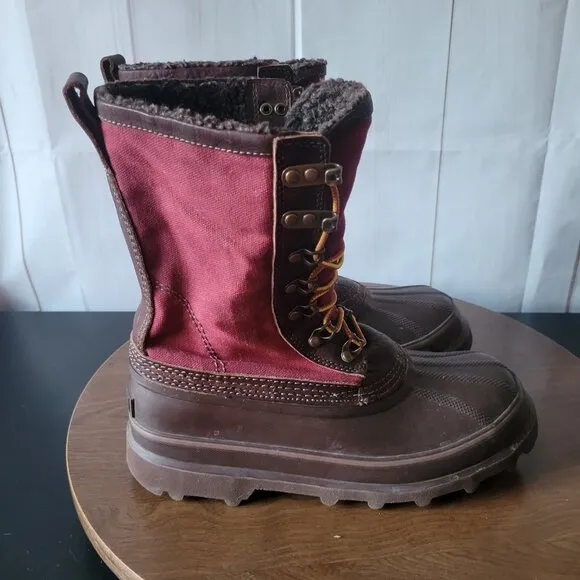 Duluth Trading Co. Women’s 9.5 Slop Stopper Canvas Winter Lace-up Boots, NEW