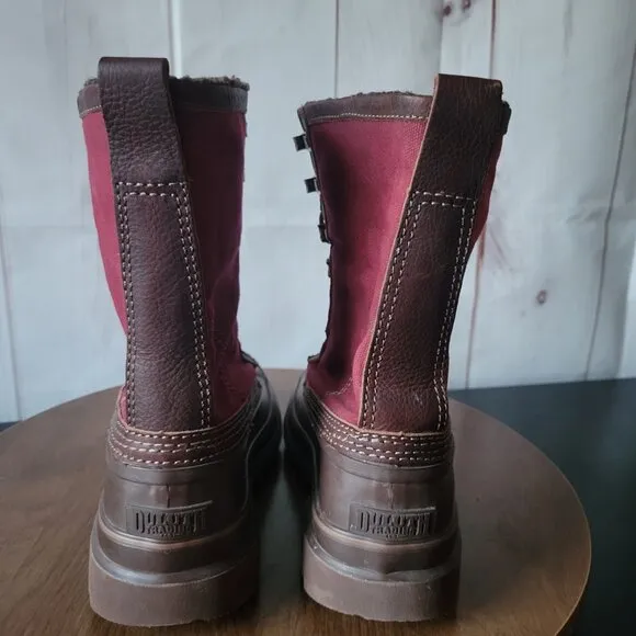 Duluth Trading Co. Women’s 9.5 Slop Stopper Canvas Winter Lace-up Boots, NEW