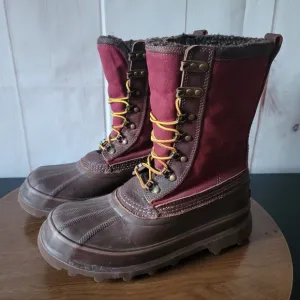 Duluth Trading Co. Women’s 9.5 Slop Stopper Canvas Winter Lace-up Boots, NEW