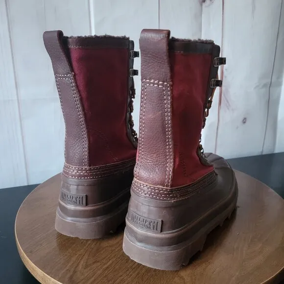 Duluth Trading Co. Women’s 9.5 Slop Stopper Canvas Winter Lace-up Boots, NEW