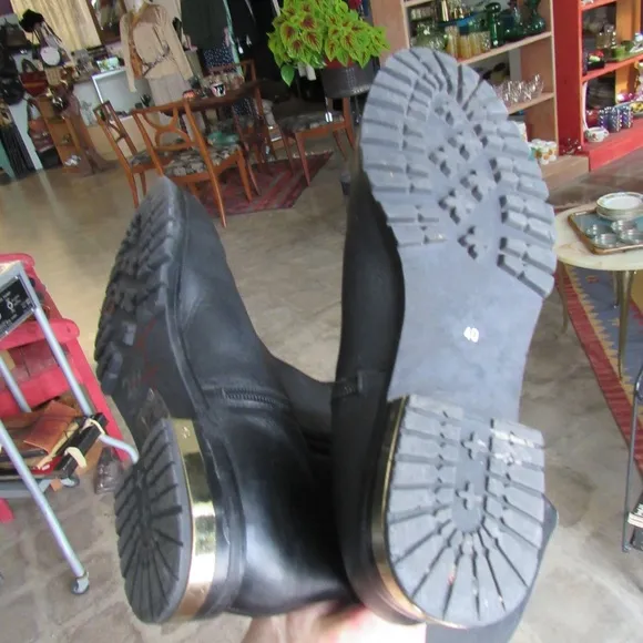 Dune London &quot;TAITE&quot; Black Leather Boots EU 40