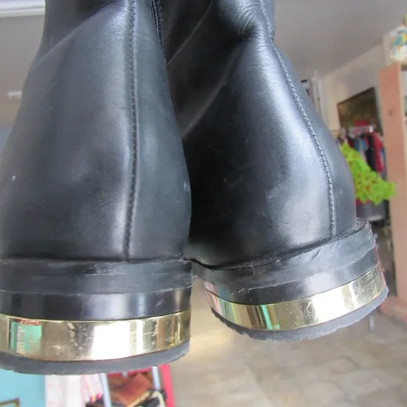 Dune London &quot;TAITE&quot; Black Leather Boots EU 40