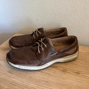 Dunham Brown Leather Dunham Boat Captain Shoes Mens Size 11 B Lace Up Comfort