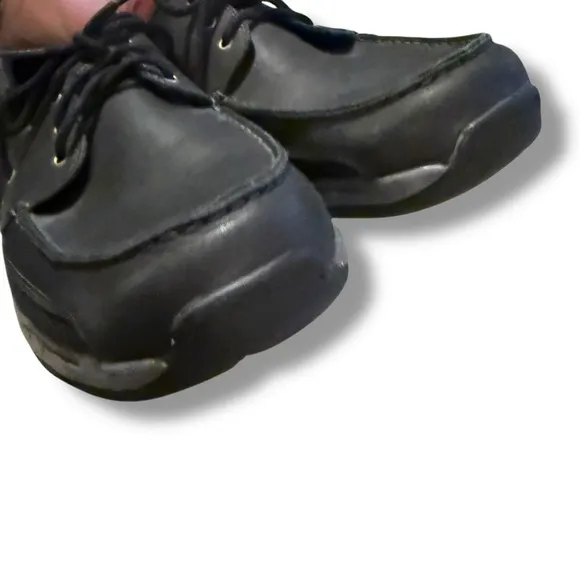 Dunham Captain Casual Lace Up Leather Black Boat Shoes‎ Men's Sz 14 D