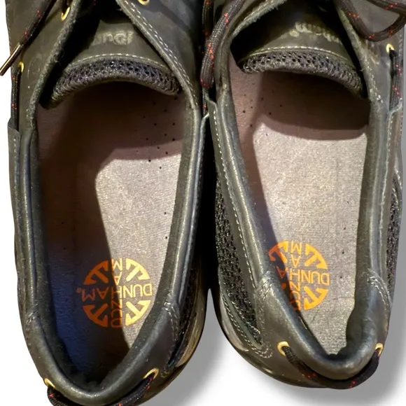 Dunham Captain Casual Lace Up Leather Black Boat Shoes‎ Men's Sz 14 D