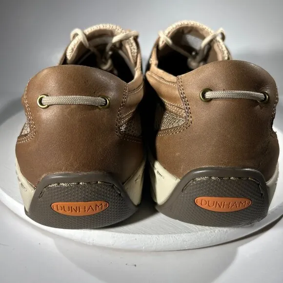 Dunham Captain Mens Size 15 4E Boat Shoes Brown Leather Deck Fishing - WORN ONCE