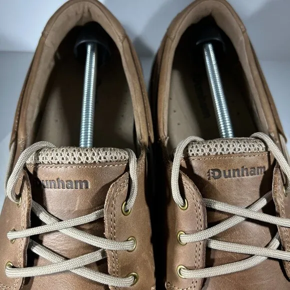 Dunham Captain Mens Size 15 4E Boat Shoes Brown Leather Deck Fishing - WORN ONCE