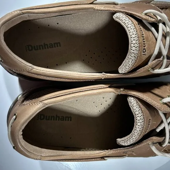 Dunham Captain Mens Size 15 4E Boat Shoes Brown Leather Deck Fishing - WORN ONCE