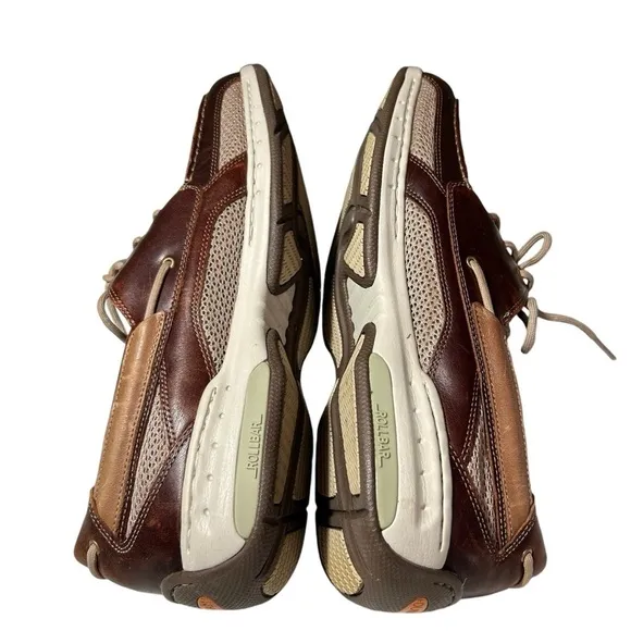 Dunham  Men's Boat Shoes US 15D Brown Leather MCN410BR