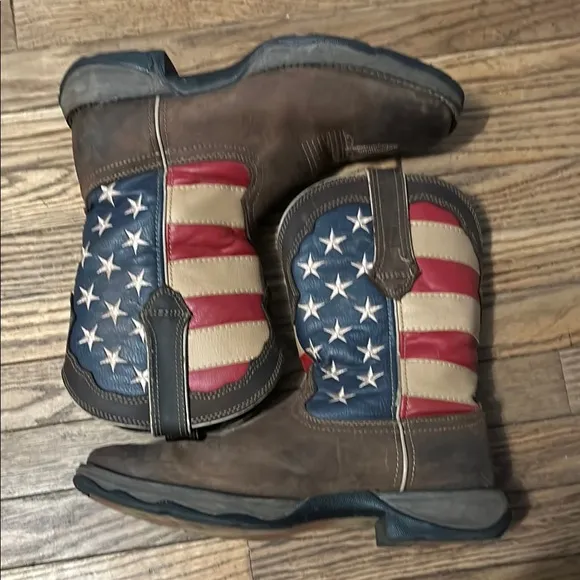 🇺🇸Durango Red White and blue Patriotic cowboy boots size 9.5🇺🇸