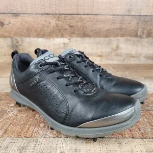 Ecco Biom G2 Hydromax Women's US 10/10.5 EU 41 Black Gray Yak Leather Golf Shoes