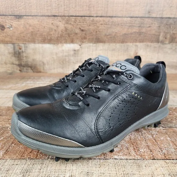 Ecco Biom G2 Hydromax Women's US 10/10.5 EU 41 Black Gray Yak Leather Golf Shoes