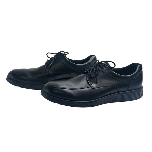Ecco Black Leather Oxford Shoes Lace-Up Design Formal Office Workwear 43 9.5