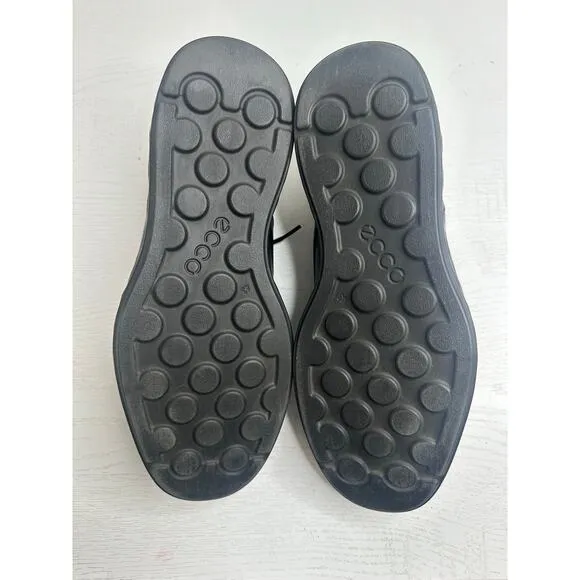 Ecco Black Leather Oxford Shoes Lace-Up Design Formal Office Workwear 43 9.5