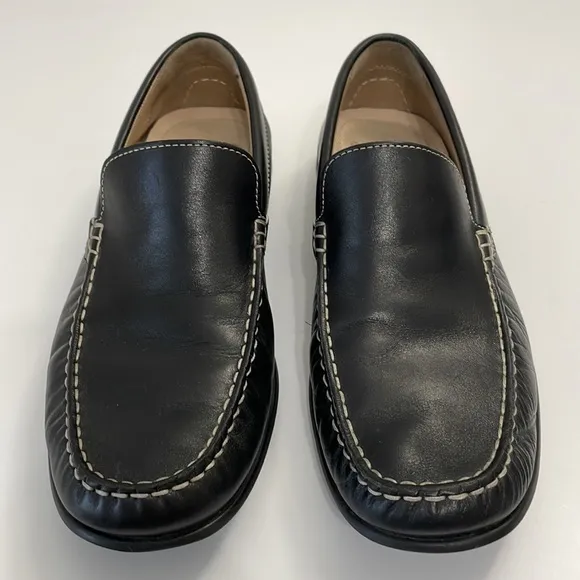 Ecco Classic moccasins. Men’s Size 41. Black leather‎ slip on loafers. EUC