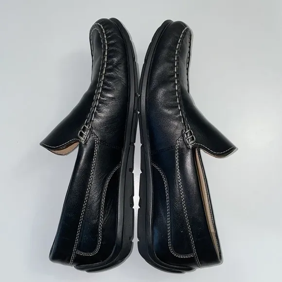 Ecco Classic moccasins. Men’s Size 41. Black leather‎ slip on loafers. EUC