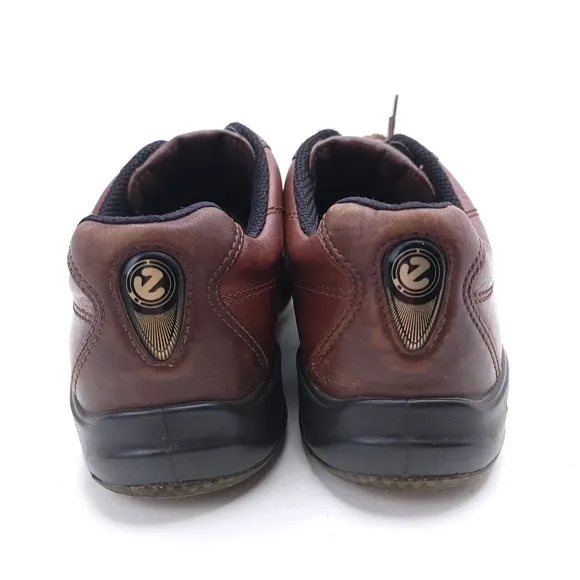 ECCO Men's Hydromax Brown Black Golf Leather Shoes US 7.5/ EUR 40
