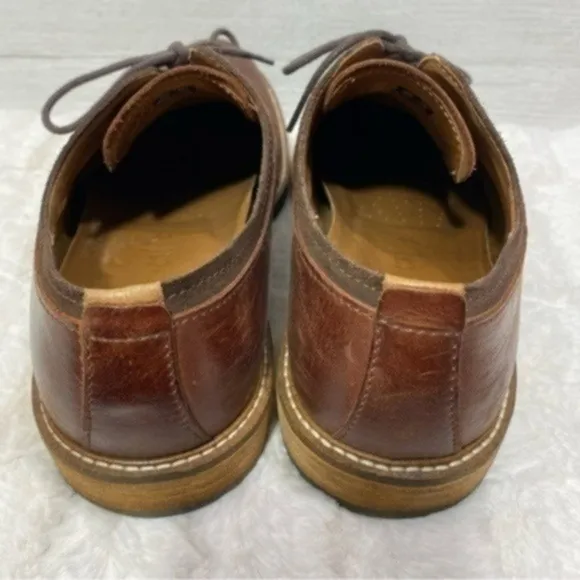 Ecco Mens Kenton Lace Up Casual Oxfords Size 44 Color Mink/Mocha