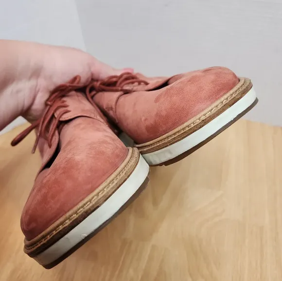 Ecco St 1 Hybrid Derby Oxford Suede Cayenne Pink Shoes EU 42