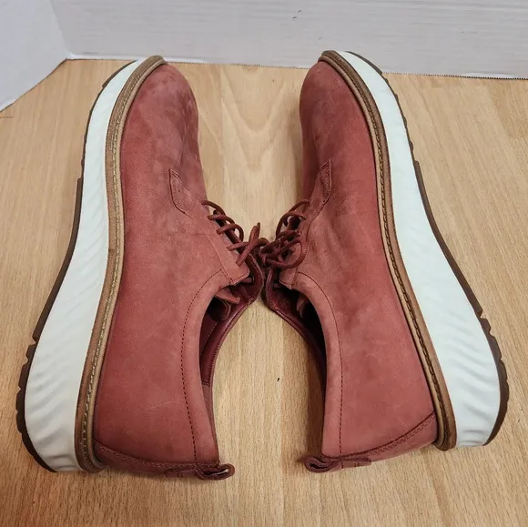 Ecco St 1 Hybrid Derby Oxford Suede Cayenne Pink Shoes EU 42