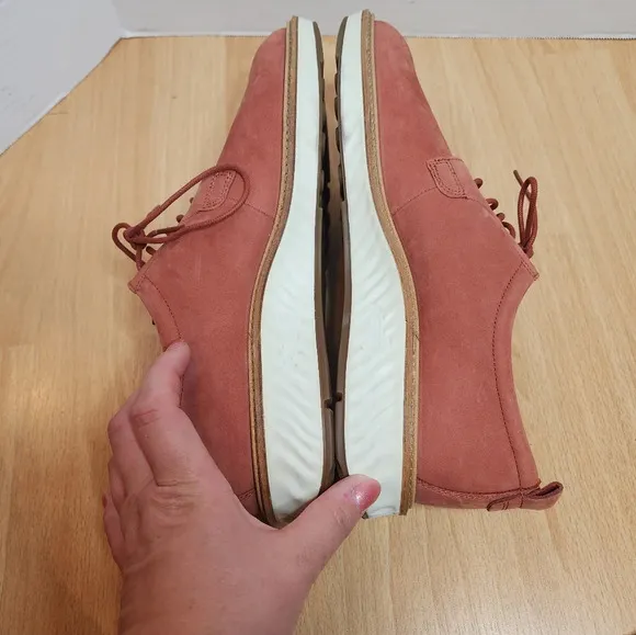 Ecco St 1 Hybrid Derby Oxford Suede Cayenne Pink Shoes EU 42