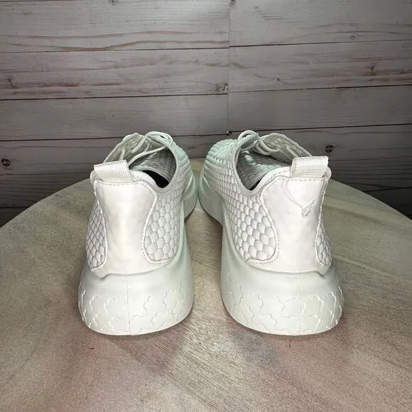 Ecco Therap Mens Textured White Leather Athletic Training Shoes 44EU 10-10.5 US