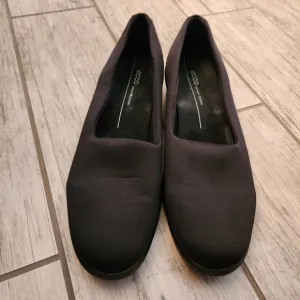 Ecco Women's Felicia Black Stretch Slip-On Loafer Wedges Size 10 - 10.5 US 41 EU