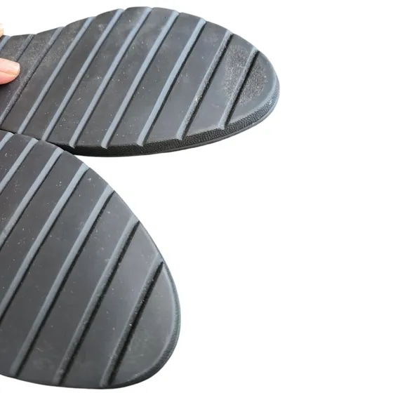 Eileen Fisher Black Heaven Stretch Knit Wedge Ballet Flat Shoes Women's Size 10