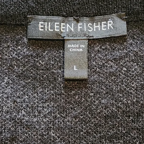 Eileen Fisher Black Wool Blend Pencil Skirt Stretch Pull-On Classic Size Large