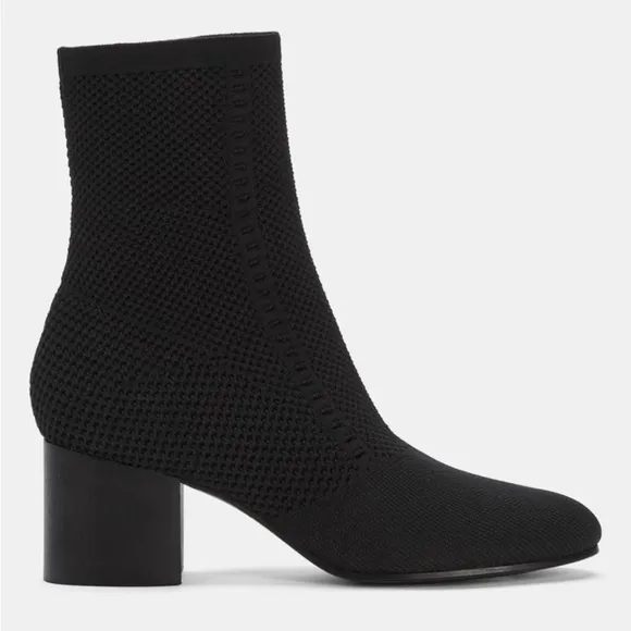 Eileen Fisher Choice Recycled Bootie Ankle Boots Heeled Black Size 9