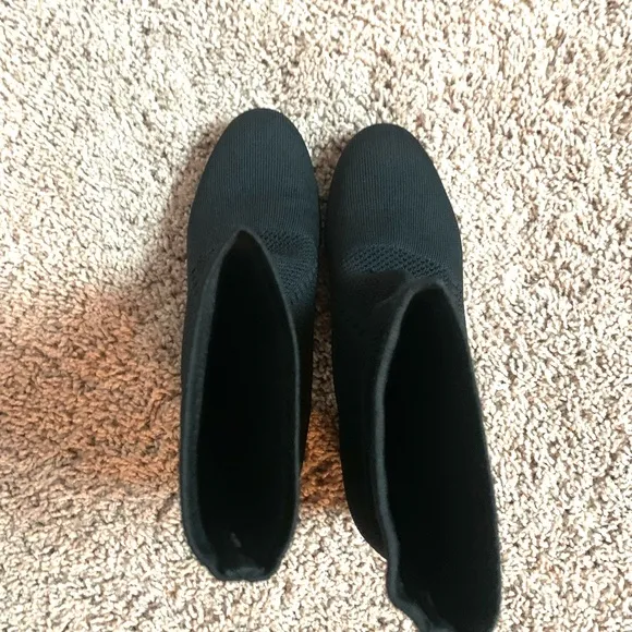 Eileen Fisher Choice Recycled Bootie Ankle Boots Heeled Black Size 9