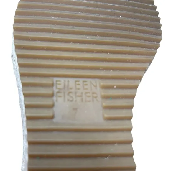 Eileen Fisher Cream Espadrille Jute Wedge Shoes Sz. 7