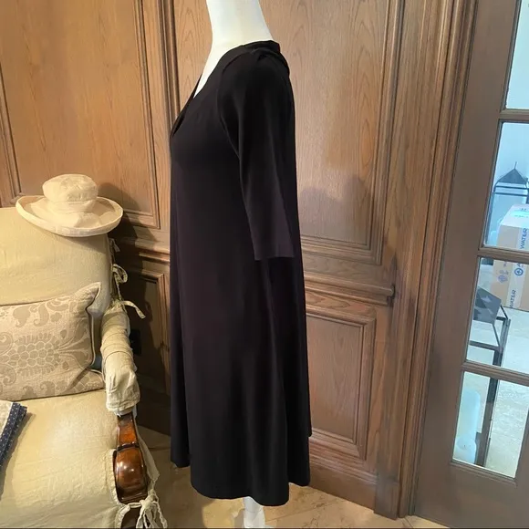 Eileen Fisher V-Neck Dress-Small