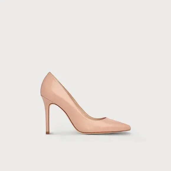 Elegant L.K. Bennet Nude Leather Pumps/Heels Size 8