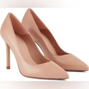 Elegant L.K. Bennet Nude Leather Pumps/Heels Size 8