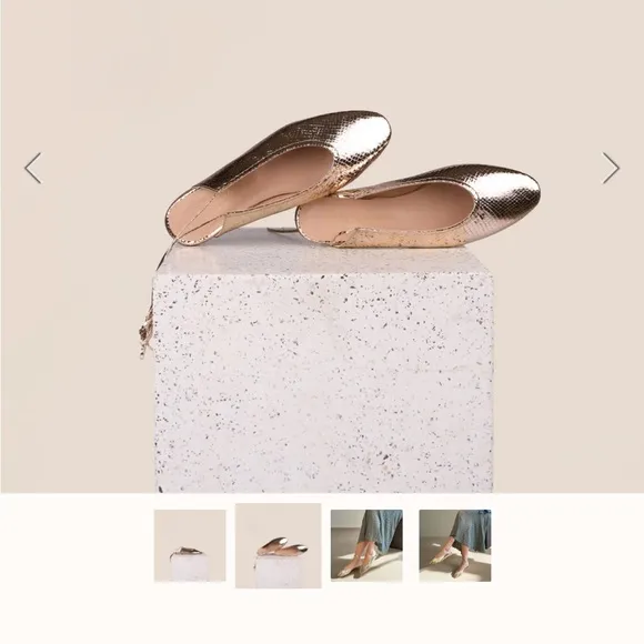 Elegant snakeskin lace up flats