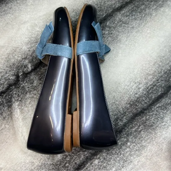 Elephantito Claire Patent Leather Steel Flats