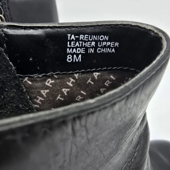 Elie Tahari Shoes Womens 8M Reunion Ankle Booties Leather Black