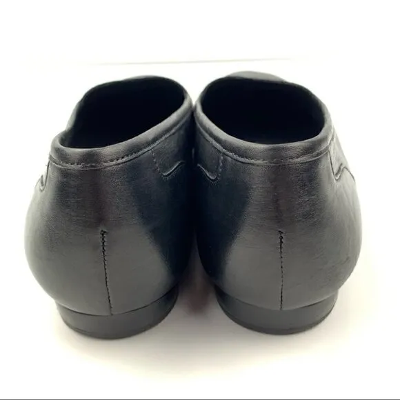 Enzo Angiolini flats sz 6.5 black leather loafers