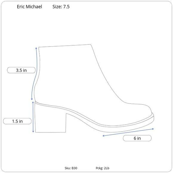 Eric Michael Red Boots Made In Portugal Size 38‎